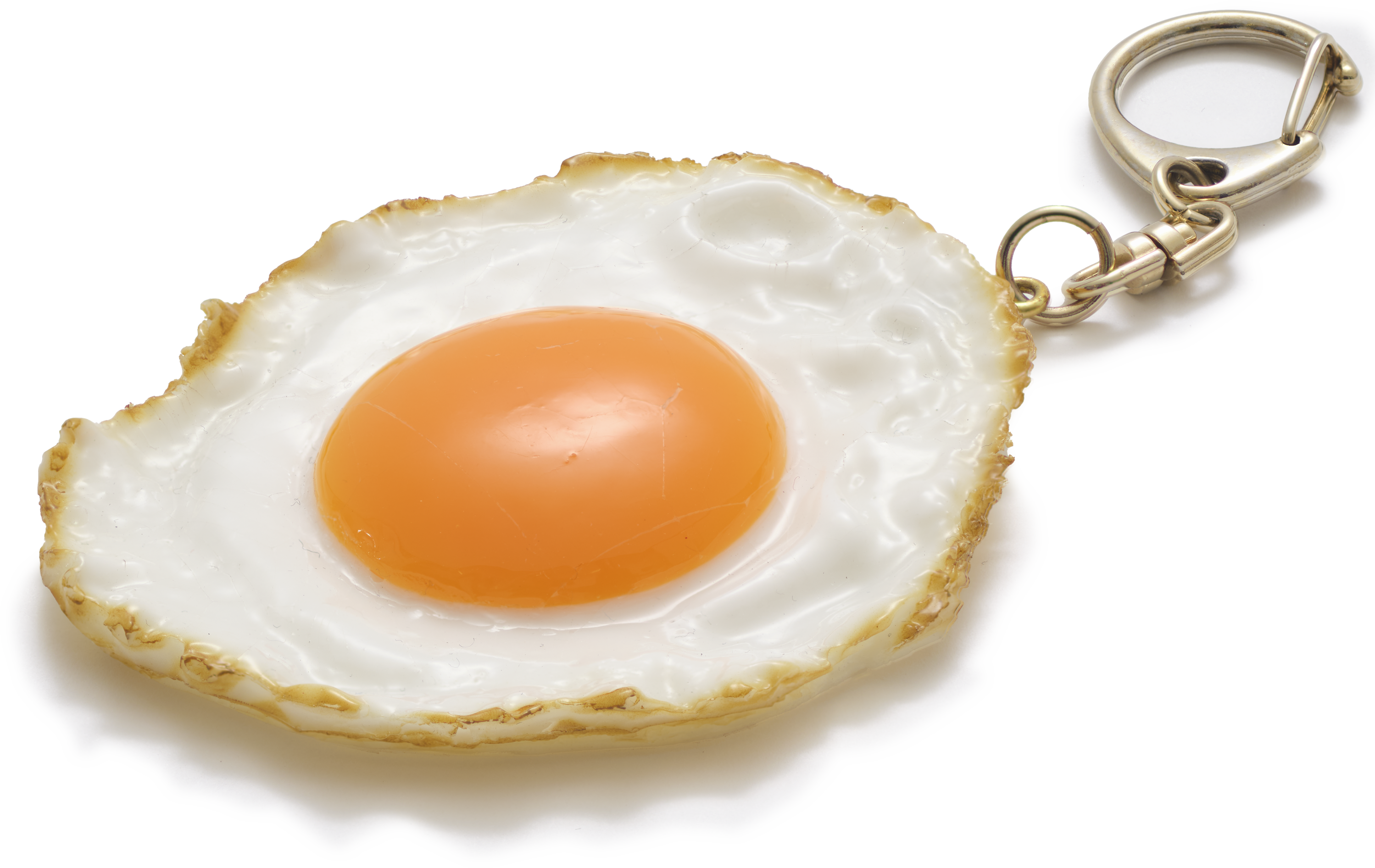 Faux Fried Egg Keyring