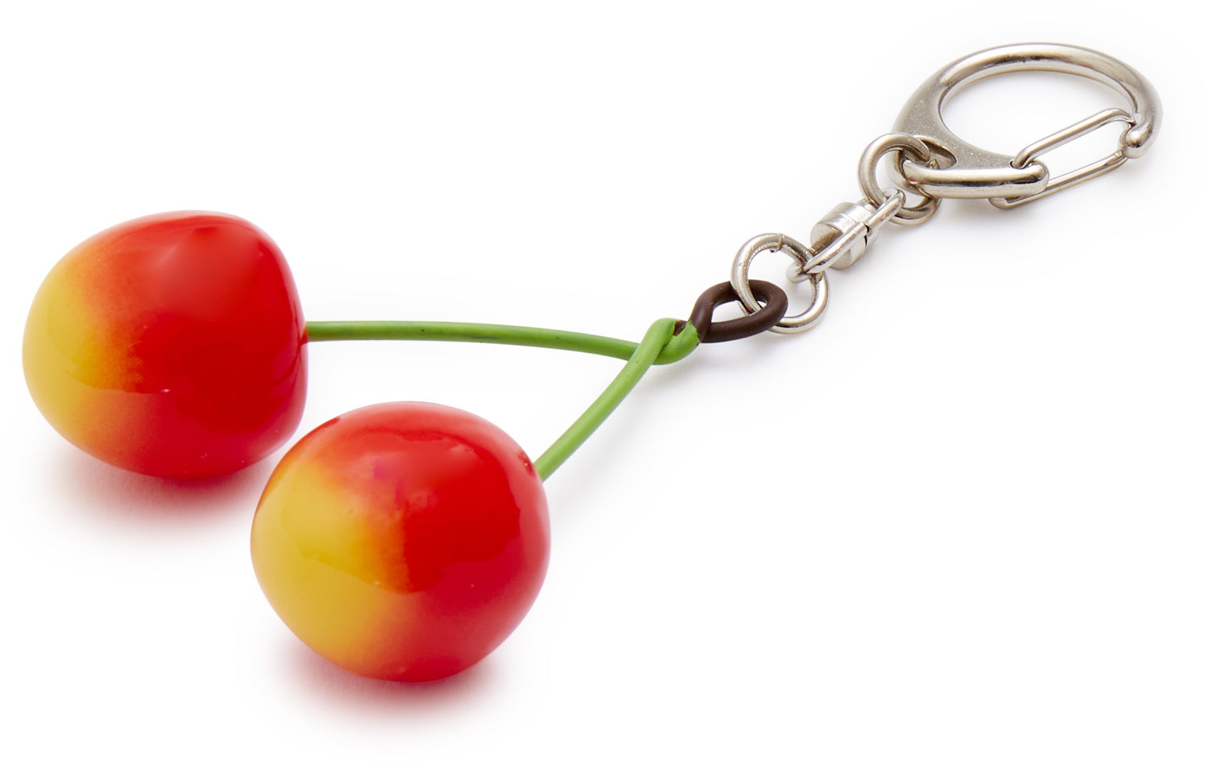 Faux Cherries Keyring