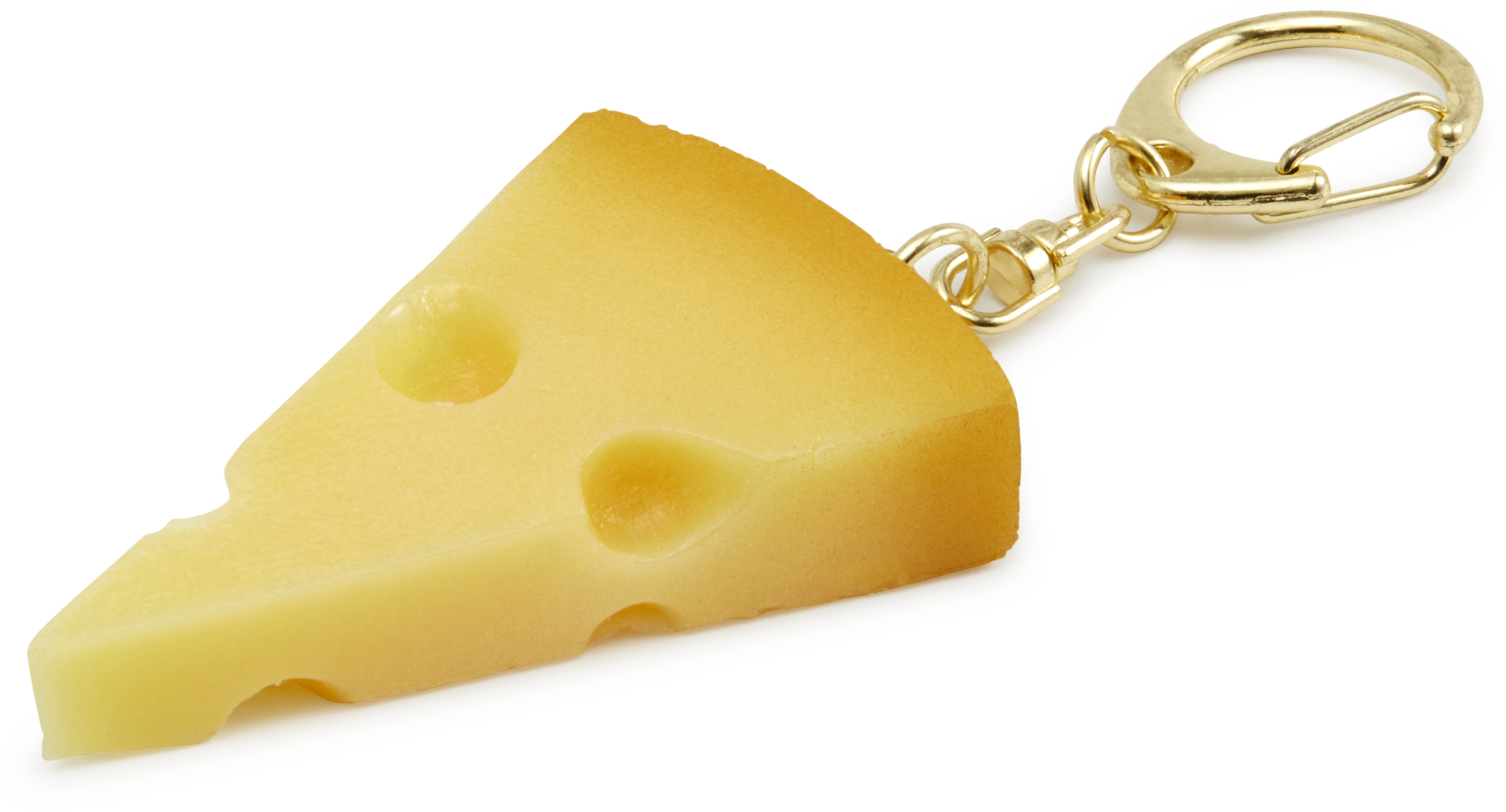 Faux Emmental Cheese Keyring